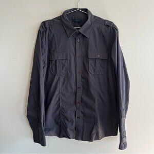 Jack & Jones Long Sleeve Button Down Grey  Shirt